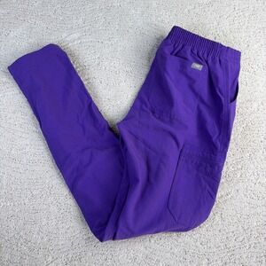 Women's FIGS S/T Ultra Violet Purple Yola Skinny Scrub Pants Cargo Pockets